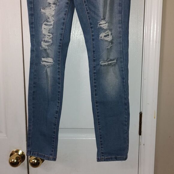 Aeropostale Seriously Stretchy  Super High Waist Distressed Jeggings Sz 8S - Picture 2 of 11
